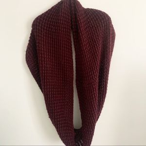 ALDO | Maroon knit infinity scarf